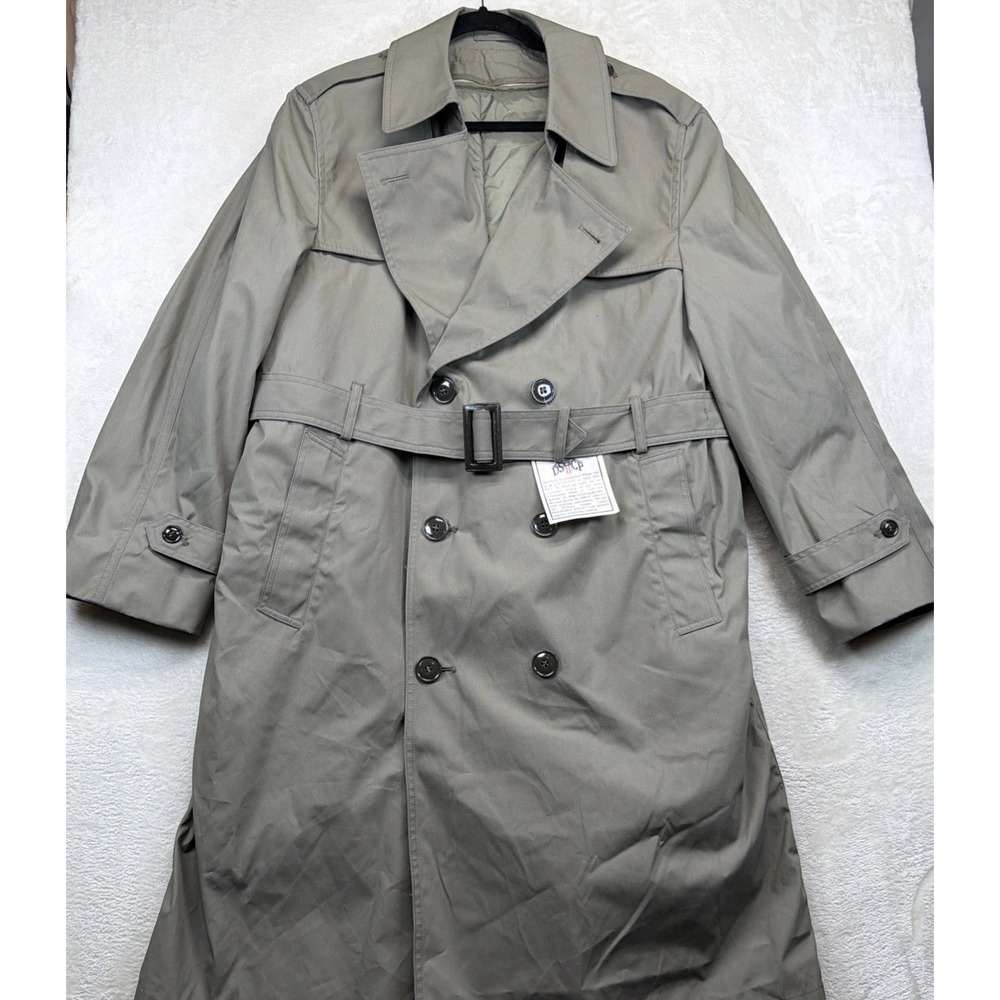 DSCP Valor Mens Military Trench Coat 42S Brown NWT USA Removable Liner